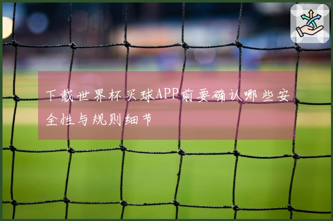 下载世界杯买球APP前要确认哪些安全性与规则细节